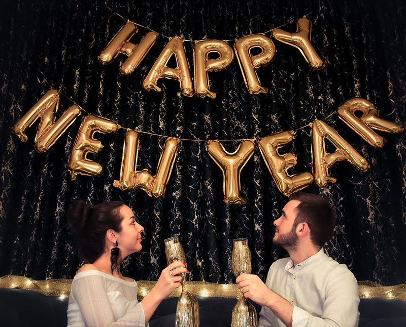 ζευγάρι θέτει τους στόχους του για τη νέα χρονιά