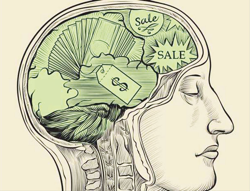 εγκέφαλος που αναπαριστά την Νευροοικονομία και το πως παίρνουμε τις αποφάσεις για τις οικονομικές μας επενδύσεις