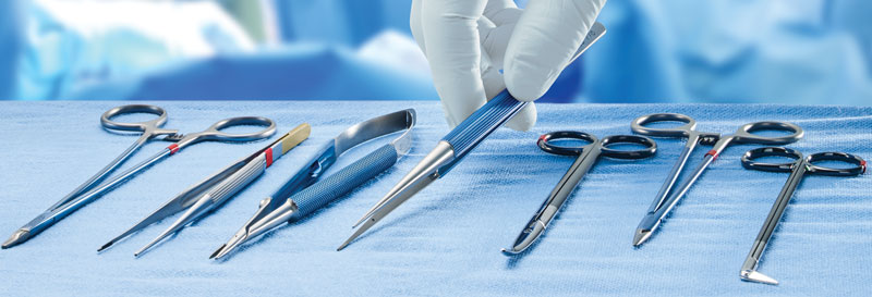 διάφορα χειρουργικά εργαλεία