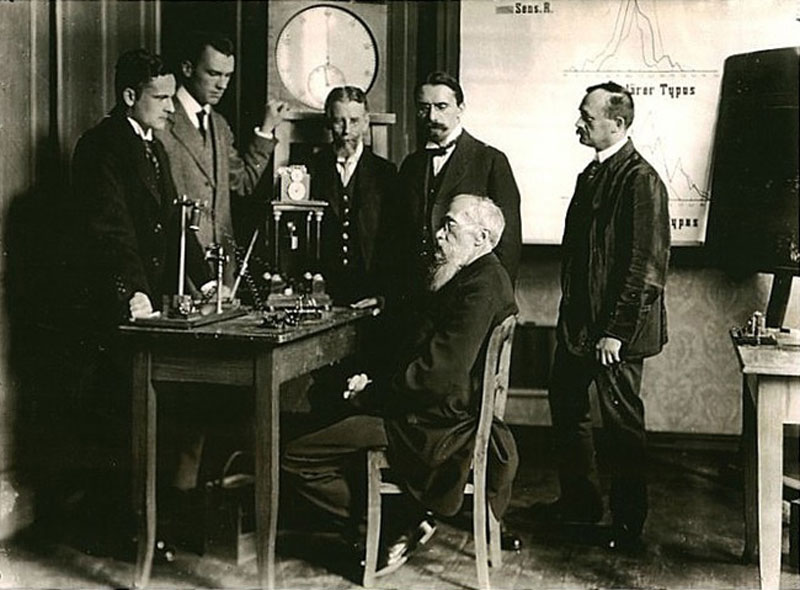 ο Wilhelm Wundt και οι συνάδελφοι ψυχολόγοι στο πρώτο πειραματικό εργαστήριο ψυχολογίας