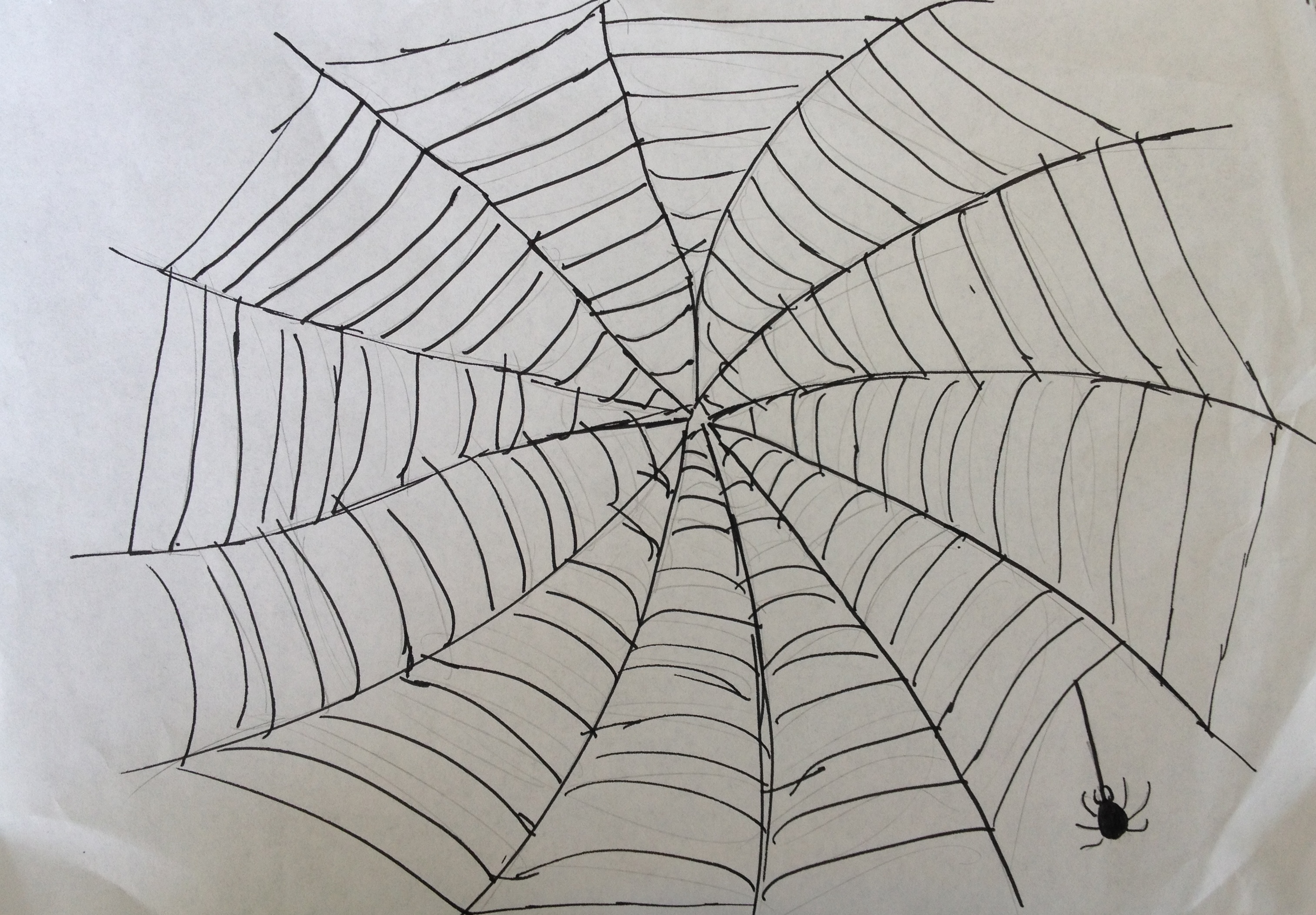 ζωγραφιά ενός ιστού αράχνης