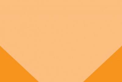 πορτοκαλί σκίτσο με δύο σχήματα