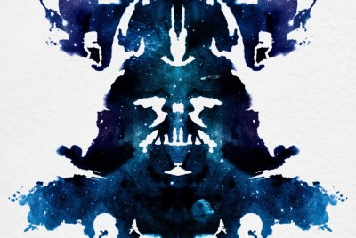 κηλίδα μελάνης που σχηματίζει τη μάσκα του Darth Vader