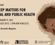 Free online event: “Why Sleep Matters for Personal and Public Health”